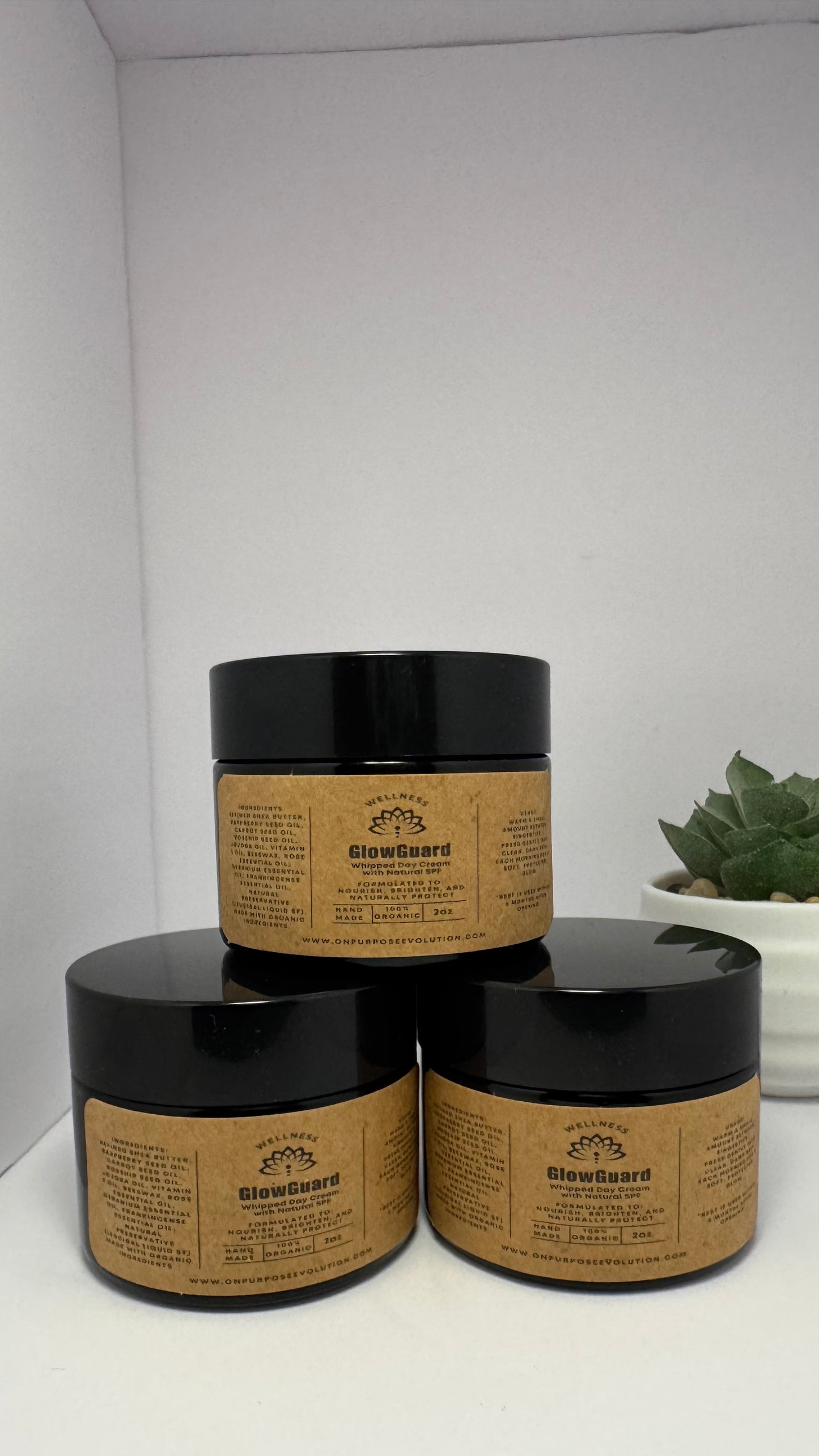 GlowGuard Whipped Day Cream with Natural SPF - 1oz