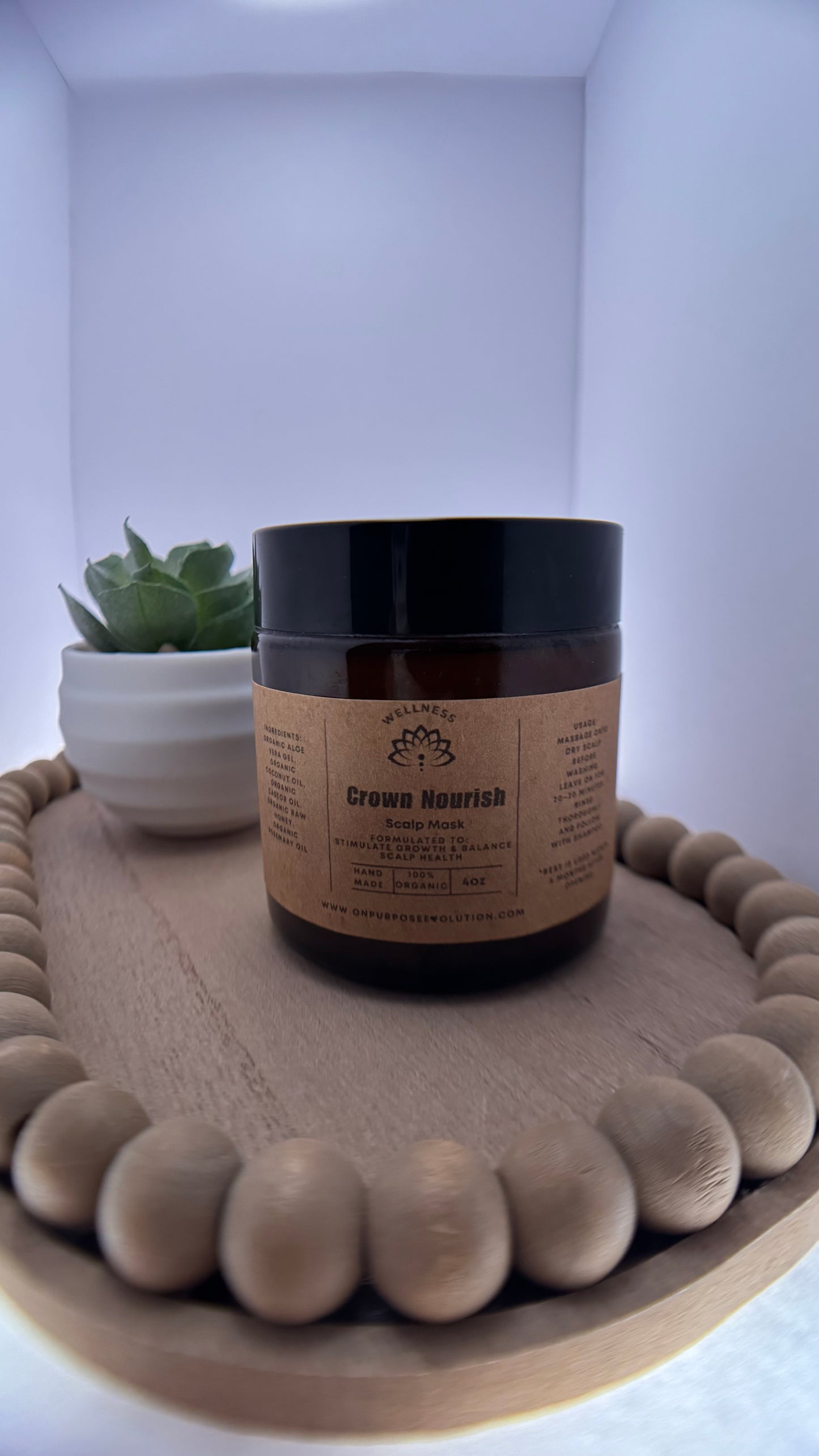 Crown Nourish Scalp Mask – 4oz Jar