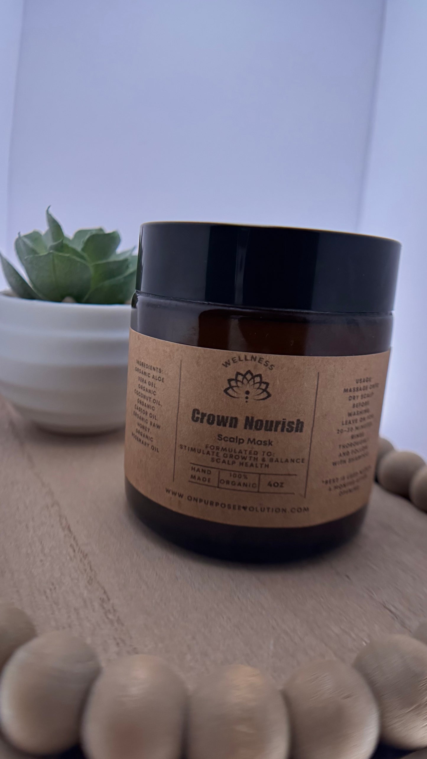 Crown Nourish Scalp Mask – 4oz Jar