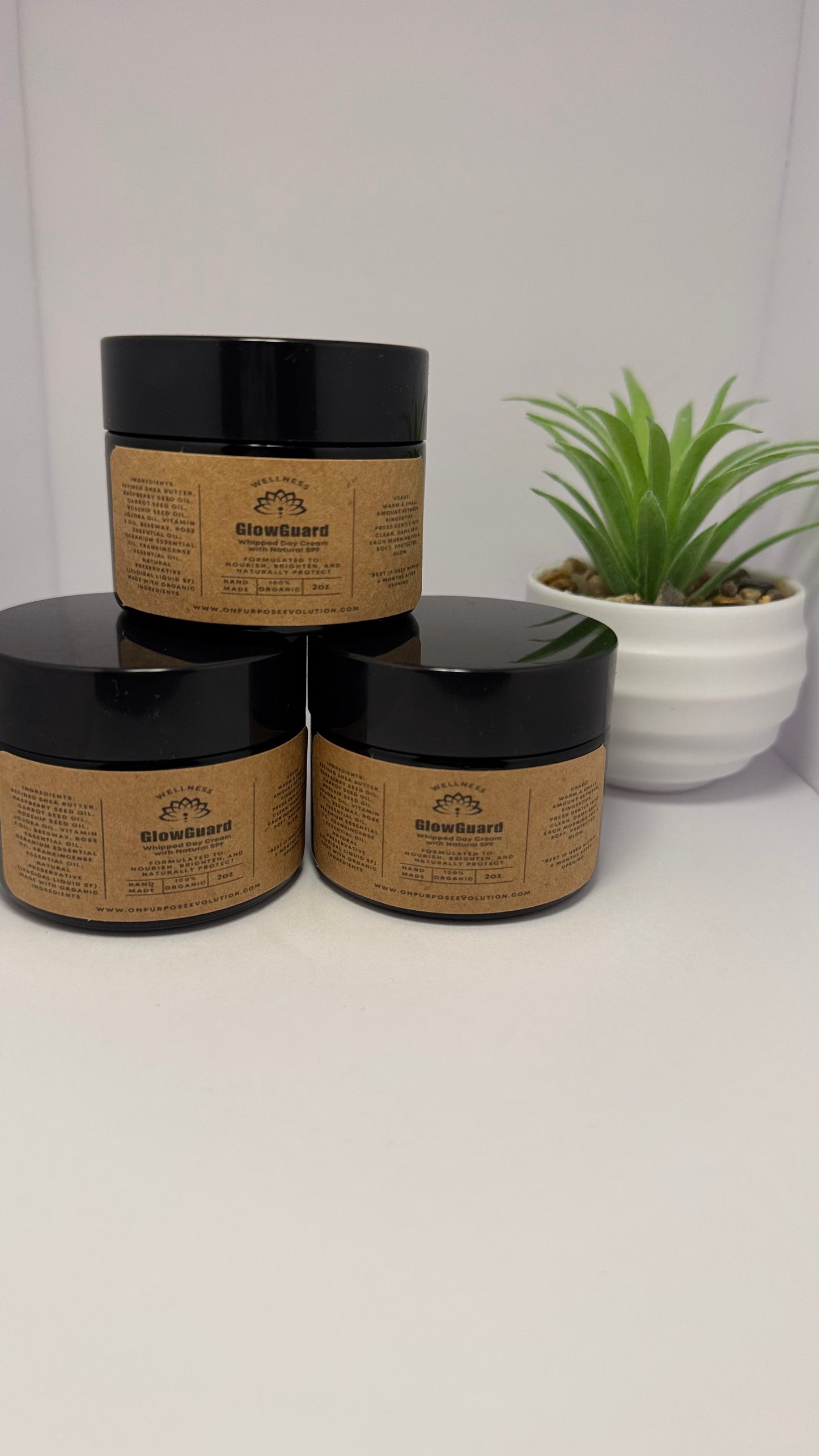GlowGuard Whipped Day Cream with Natural SPF - 1oz
