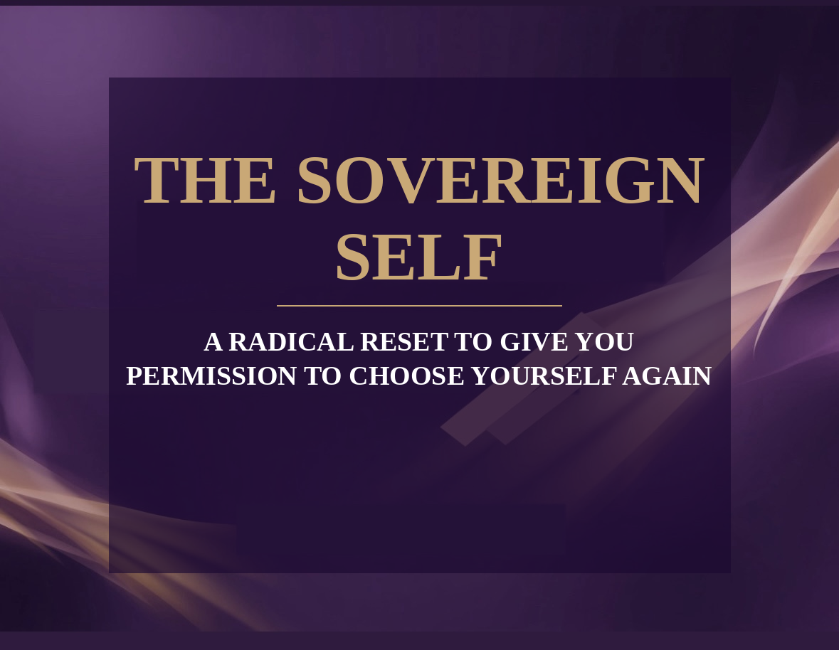 The Sovereign Self — Cohort Beta 2