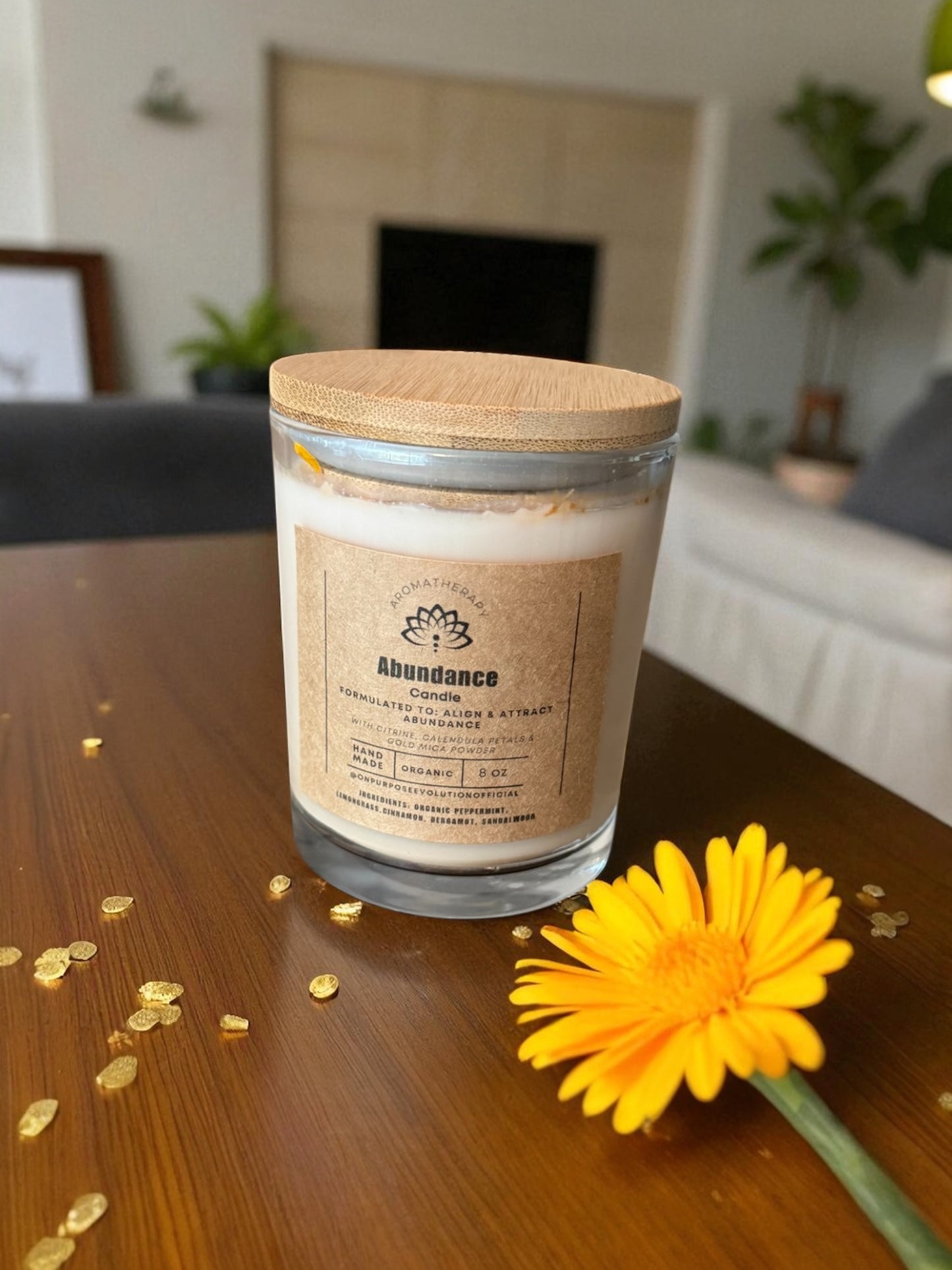 Abundance Candle – 8oz Soy Ritual Candle
