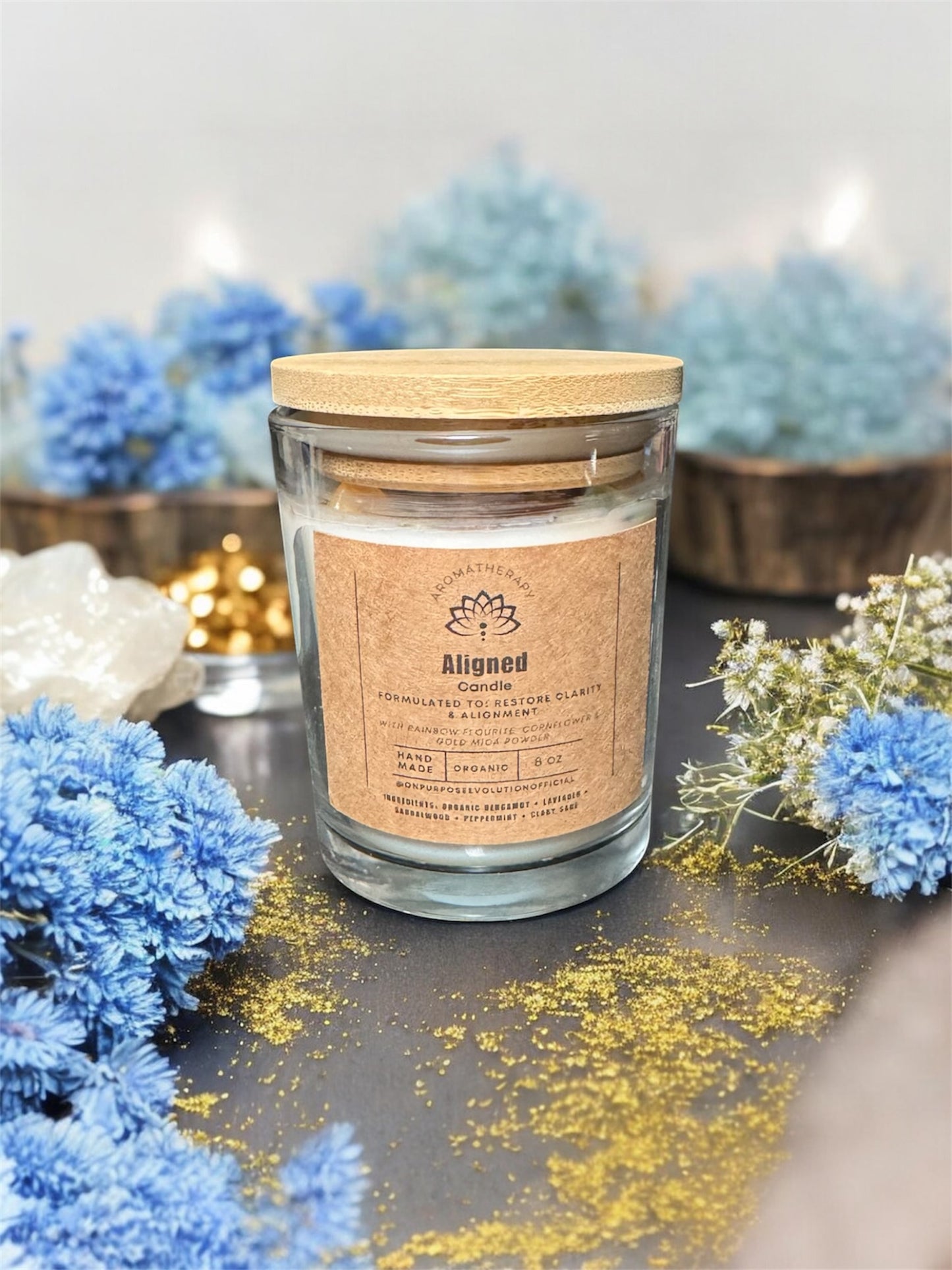 Aligned Candle - 8oz Clarity & Energy Reset Candle